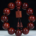 Fortune Jewel Tibetan Small Leaf Red Sandalwood Relaxation Bracelet