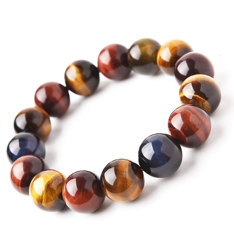 Fortune Jewel Natural Tiger Eye Positive Protection Bracelet