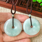 Fortune Jewel Round Jade String Luck Necklace Pendant