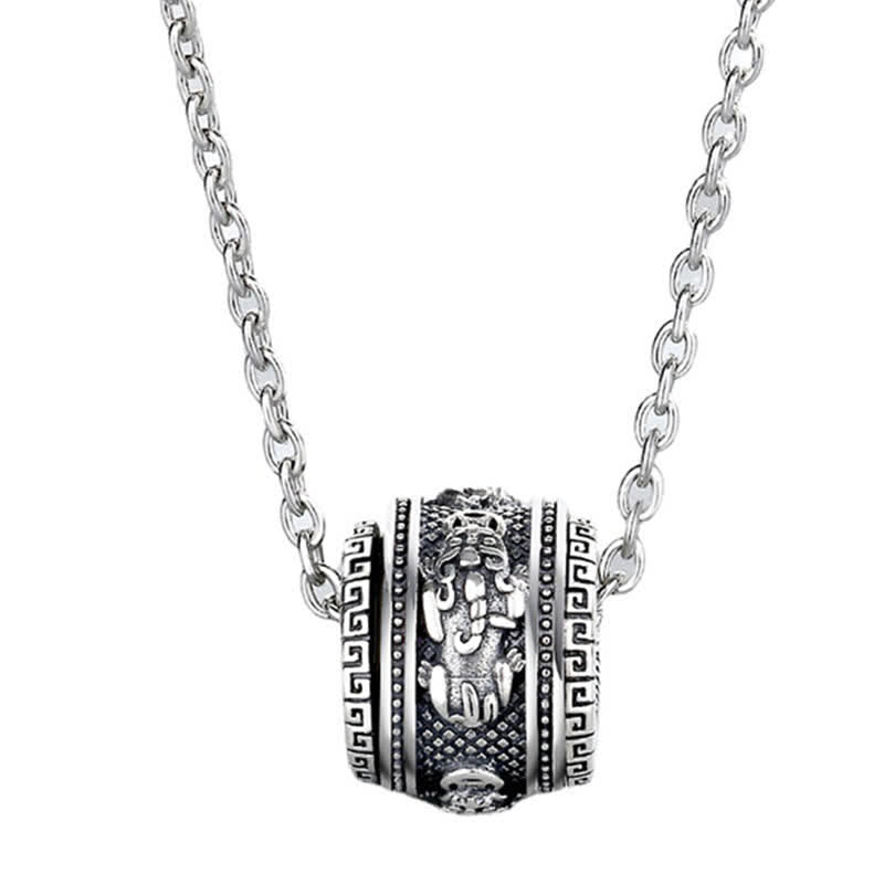 Fortune Jewel PiXiu Luck Wealth Rotatable Necklace Pendant