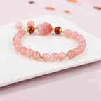 Fortune Jewel Natural Yanyuan Agate Cat Claw Paw Positive Bracelet