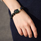 Fortune Jewel Natural Rainbow Obsidian Gold Sheen Obsidian Silver Sheen Obsidian Fox Healing Bracelet