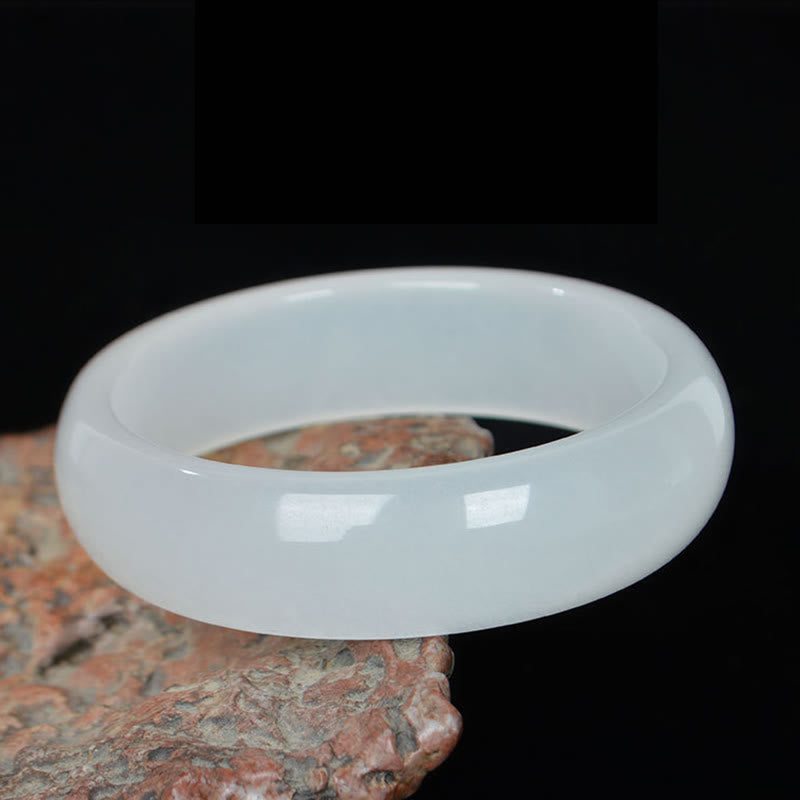 Fortune Jewel Natural Golden Silk Jade Wealth Luck Bracelet Bangle