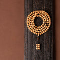 Buddha3bodhi 8mm Cliff Cypress 108 Bead Mala With Yellow Tiger Eye Prayer Beads