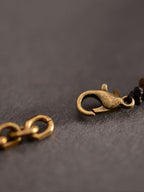 Golden Sandalwood Tibetan Dzi Beads Pendant 58mm