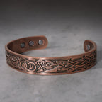 Fortune Jewel Viking Birds Magnetic Copper Adjustable Cuff Bracelet Bangle
