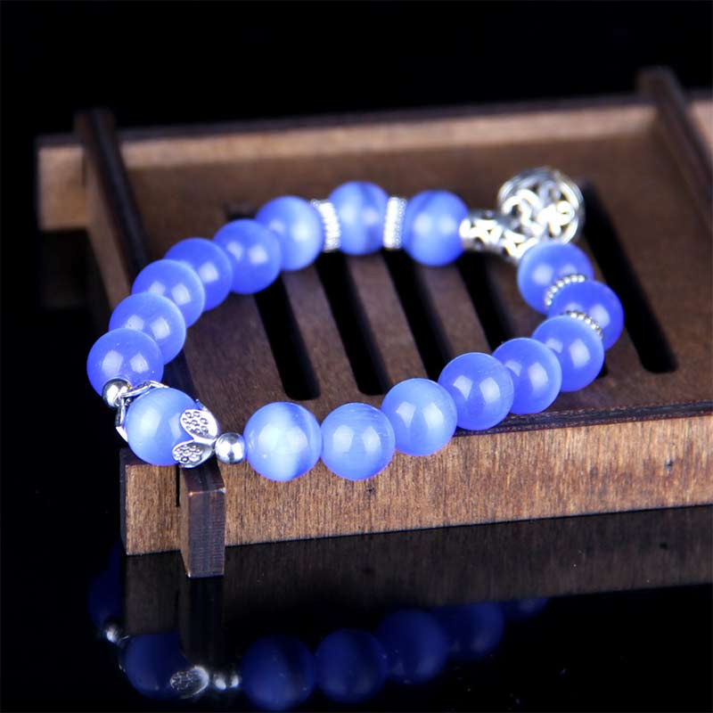 Fortune Jewel Tibetan Cat Eye Lucky Bracelet