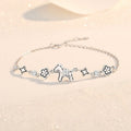 Year of the Horse Fortune Bracelet, S925 Silver Horse Design Jewelry