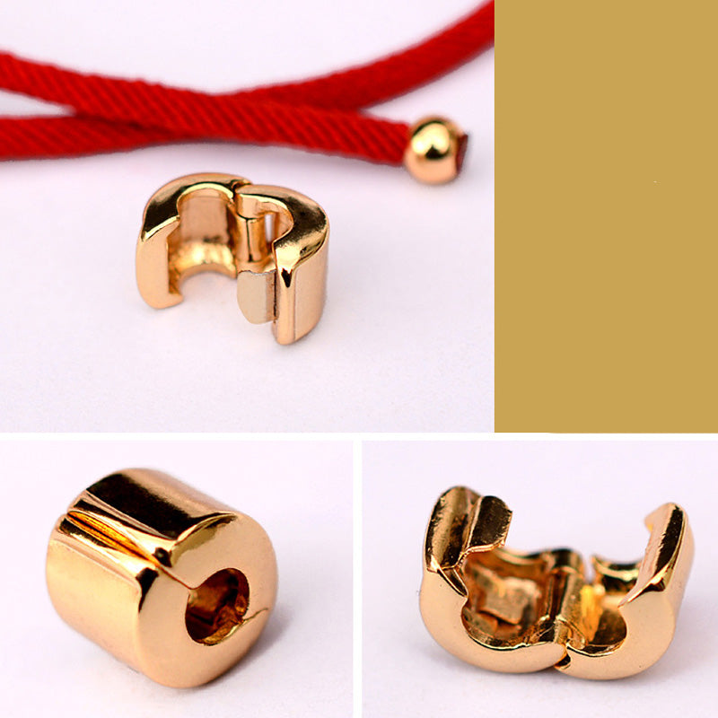 24K Gold-Plated Feng Shui PiXiu Bracelet Luck Red String Bracelet