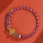 Fortune Jewel Handmade Dunhuang Colorful Rope Protection Braid String Bracelet