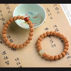 Fortune Jewel Tibet Rudraksha Bodhi Seed Wealth Auspiciousness Bracelet