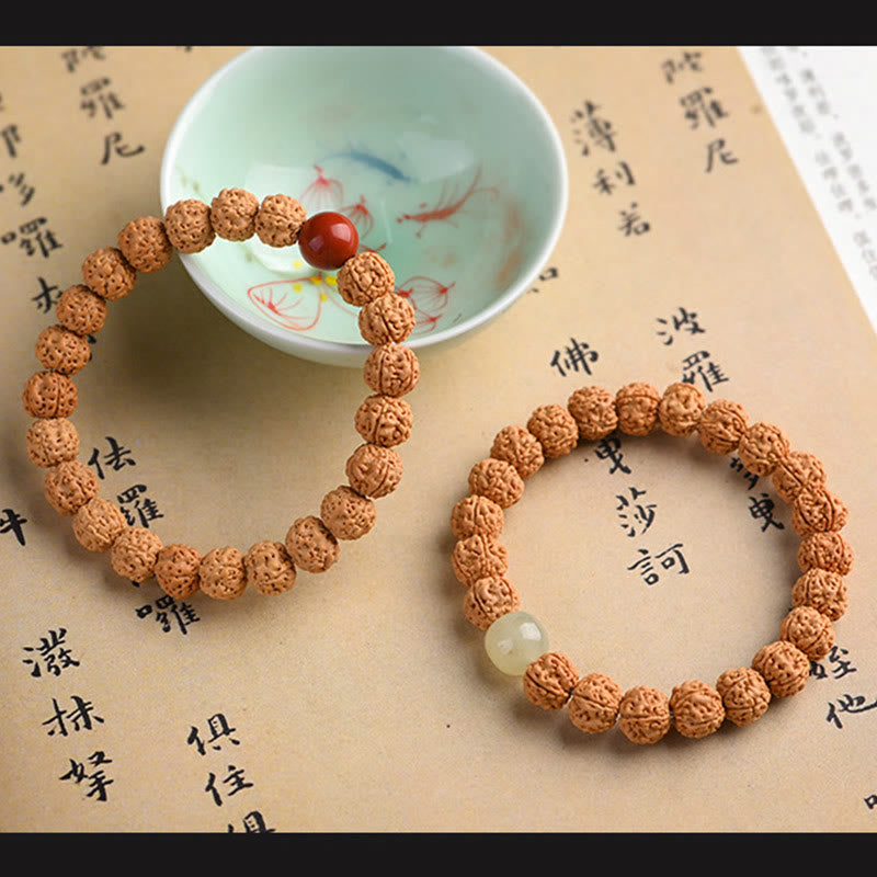 Fortune Jewel Tibet Rudraksha Bodhi Seed Wealth Auspiciousness Bracelet