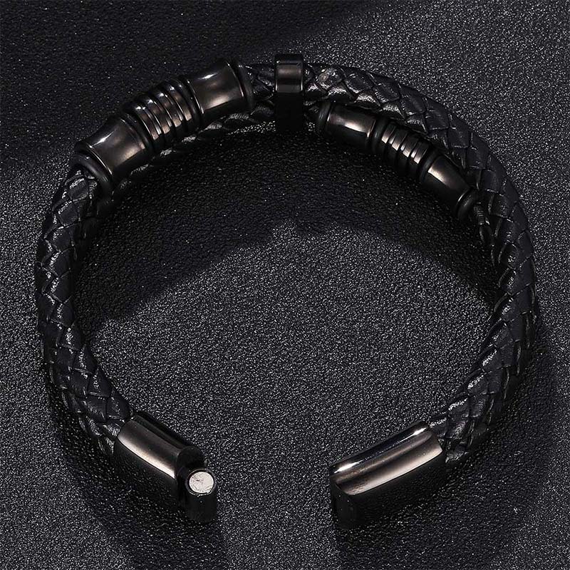 Fortune Jewel Layered Leather Weave Fortune Bracelet