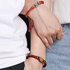 Fortune Jewel Colorful Rope True Love Knot Luck Handmade Bracelet