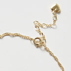 Fortune Jewel 14K Gold Plated Hetian Jade Golden Rose Flower Luck Chain Bracelet