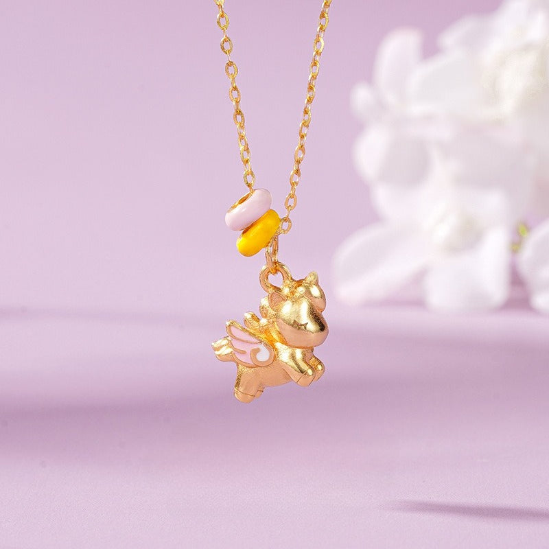 S925 Silver Magical Unicorn Necklace – Delicate & Stylish for Women