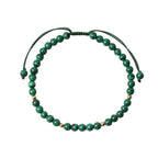 Fortune Jewel Natural Malachite Protection Calmness String Bracelet