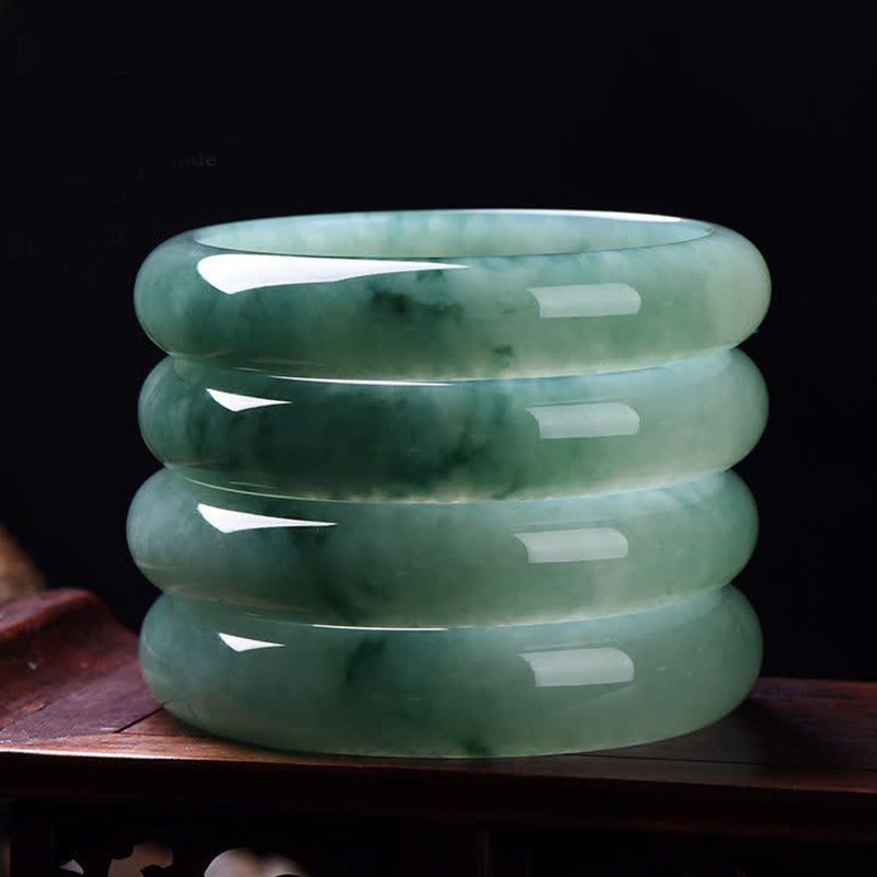 Fortune Jewel Jade Abundance Luck Healing Bangle Bracelet