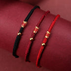 Fortune Jewel 925 Sterling Silver Handmade Koi Fish Wealth Success Braided Rope Bracelet