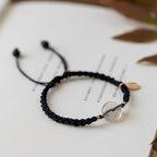 Fortune Jewel Chalcedony Round Peace Buckle Positive String Bracelet