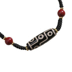 Fortune Jewel Handcrafted Tibetan Nine-eye Dzi Bead Protection Bracelet