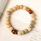 Fortune Jewel Natural Bodhi Seed The Lord of the Corpse Forest Om Mani Padme Hum Wisdom Bracelet