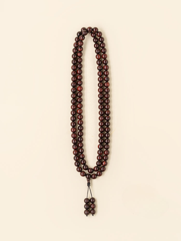 Buddha3bodhi 8mm African Red Sandalwood 108 Bead Mala