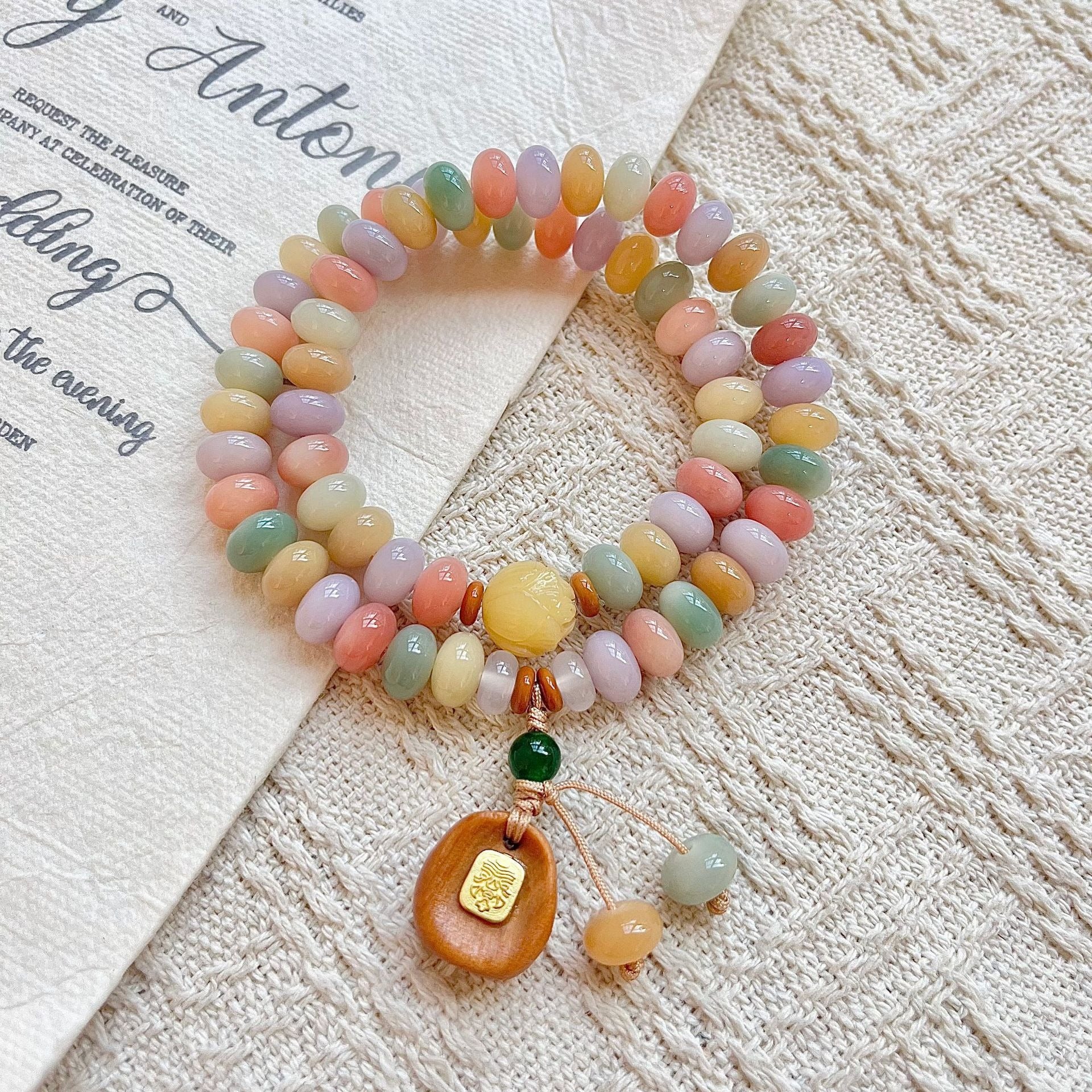 Double-Wrap Bodhi Bead Bracelet – Elegant & Minimalist Styles in Soft, Serene Tones