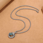 Fortune Jewel Tibetan Copper Dragon Strength Necklace