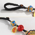 Fortune Jewel Fu Character Blessing Ruyi Charm Key Chain