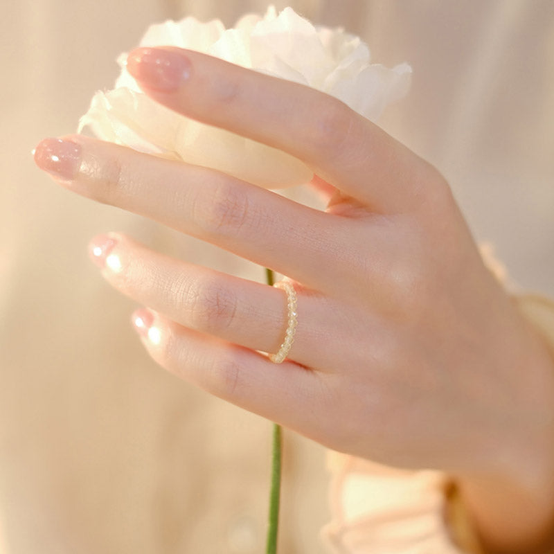 Fortune Jewel Natural Citrine Happiness Prosperity Ring