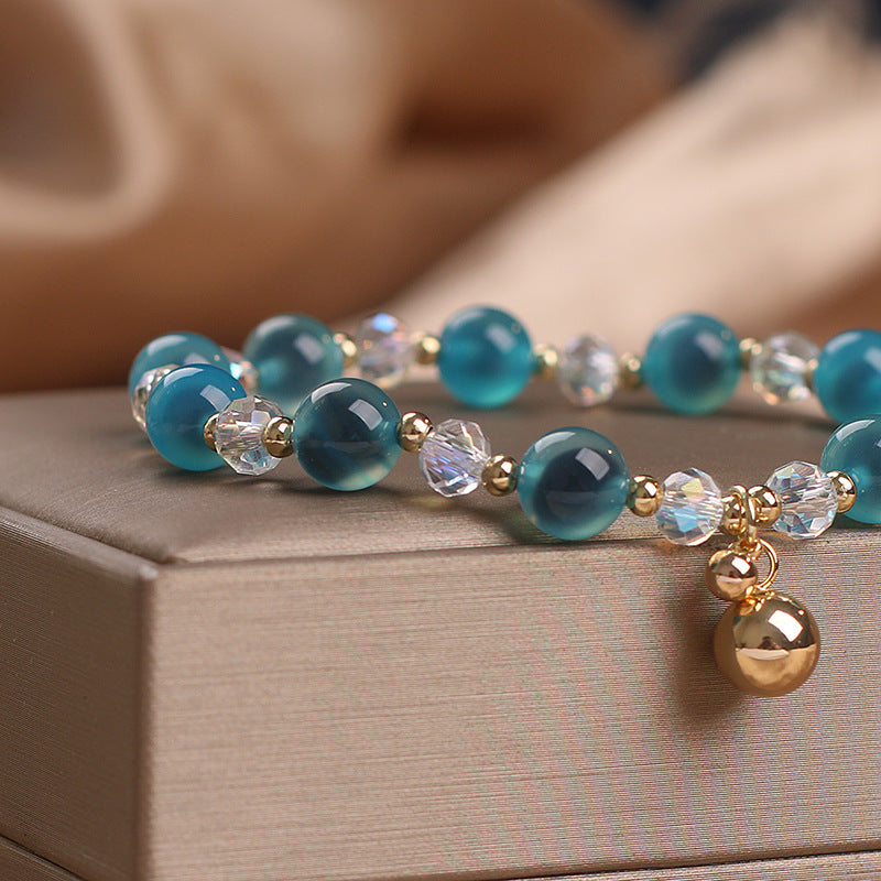 Fortune Jewel Candy Agate Healing Harmony Bead Charm Bracelet