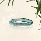 Fortune Jewel Natural Jade Bamboo Prosperity Abundance Ring