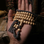 Fortune Jewel 108 Mala Beads Abelia Biflora Wood Warding Off Evil Spirits Wrist Mala