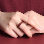 Fortune Jewel Cinnabar Om Mani Padme Hum Auspicious Clouds Blessing Ring