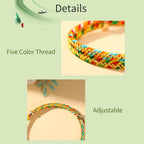 Fortune Jewel Colorful Rope Zongzi Pattern Luck Handmade Child Adult Bracelet