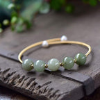 Fortune Jewel Jade Abundance Luck Blessing Bracelet Bangle