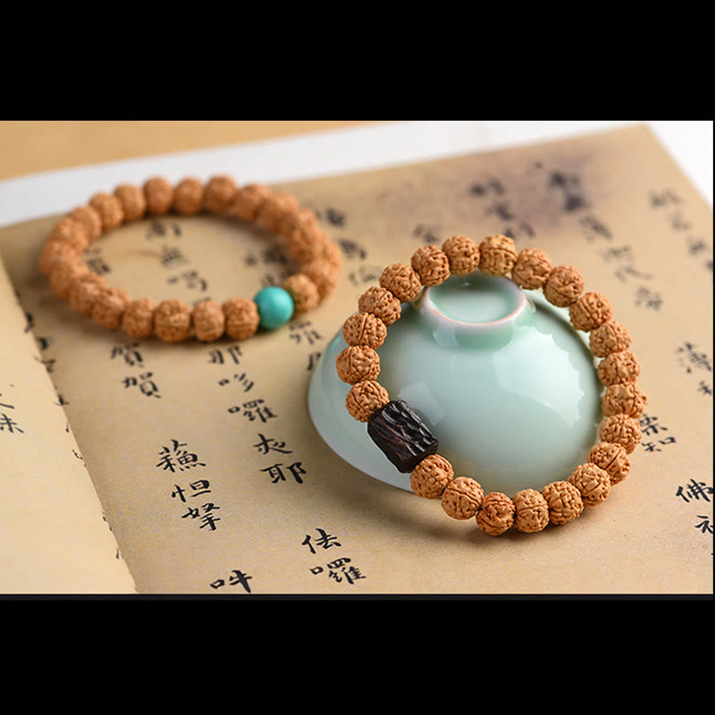 Fortune Jewel Tibet Rudraksha Bodhi Seed Wealth Auspiciousness Bracelet