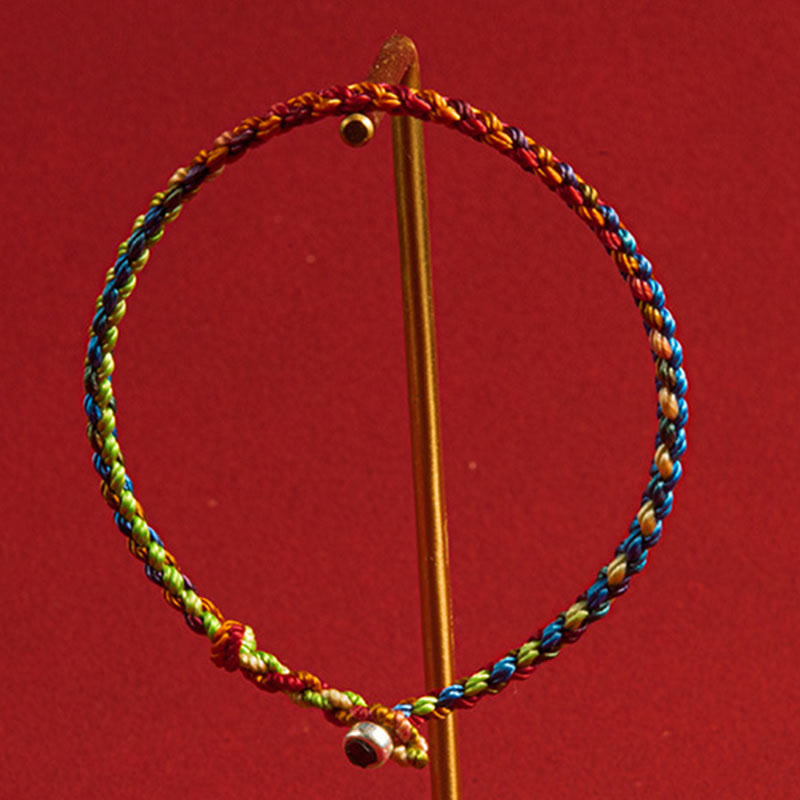 Fortune Jewel "May you be blessed with peace and safety in all four seasons" Lucky Multicolored Bracelet