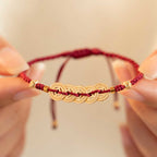 Fortune Jewel Copper Coin Fortune Tree Luck Strength Braided Bracelet