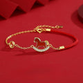 Red Agate "Ride into Wealth" Bracelet for Women with S925 Sterling Silver – Year of the Horse Gift