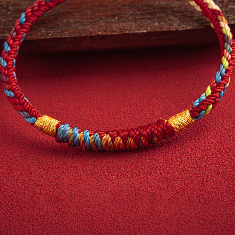 Fortune Jewel "May You Be Safe And Lucky In The Year Ahead" Multicolored Bracelet