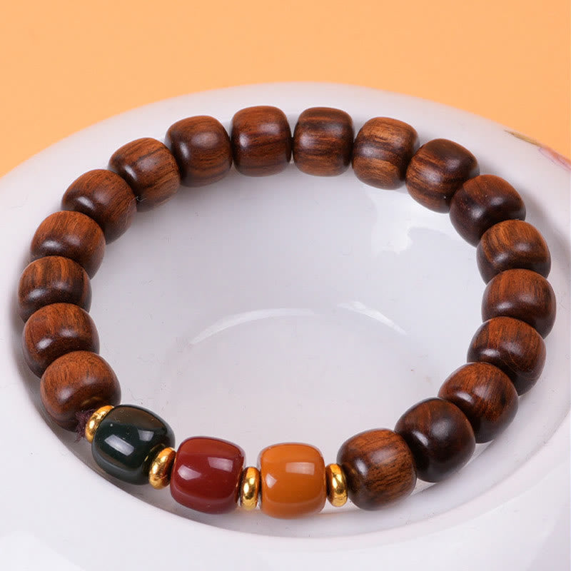 Fortune Jewel Ebony Wood Rosewood Peace Balance Bracelet