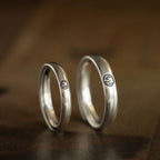 Fortune Jewel 925 Sterling Silver Chinese Zodiac Natal Buddha Blessing Couple Ring