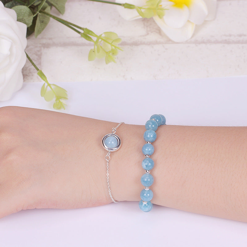 Fortune Jewel Sun Stone Strawberry Quartz Crystal Positive Bracelet