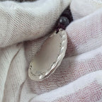 Fortune Jewel Vintage 999 Sterling Silver Yin Yang Bagua Water Drop Design Balance Harmony Necklace Pendant Fortune Jewel