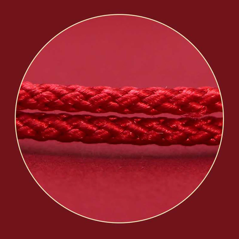 Fortune Jewel 925 Sterling Silver PiXiu Fu Character Wealth Luck Handmade Braided Bracelet