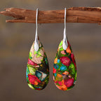 Fortune Jewel Emperor Stone Crystal Happiness Earrings