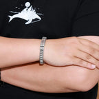 Fortune Jewel Vintage Lines Pattern Balance Rotatable Bracelet