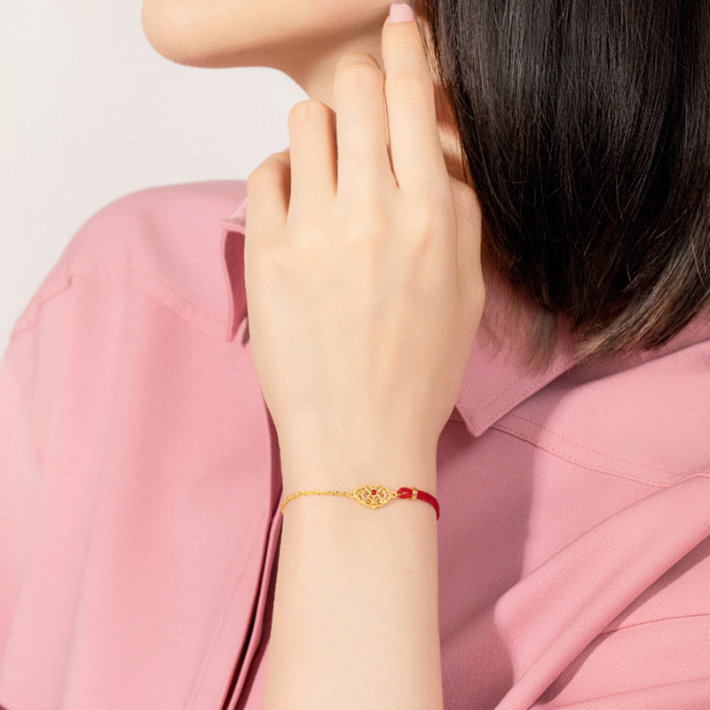 Fortune Jewel Lock of Good Wishes Luck Strength Chain Bracelet